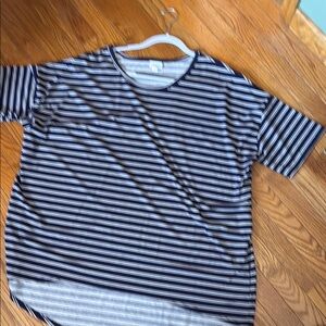 Striped woman’s Lularoe shirt